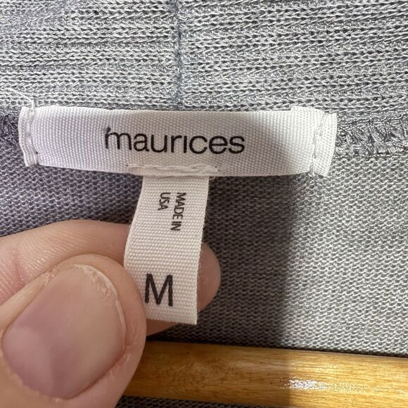 Maurices Gray Snap-Front Cardigan Women’s Size Medium - Picture 4 of 7